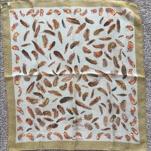 Authentic Hermès scarf Plumes Mousseline gavroche